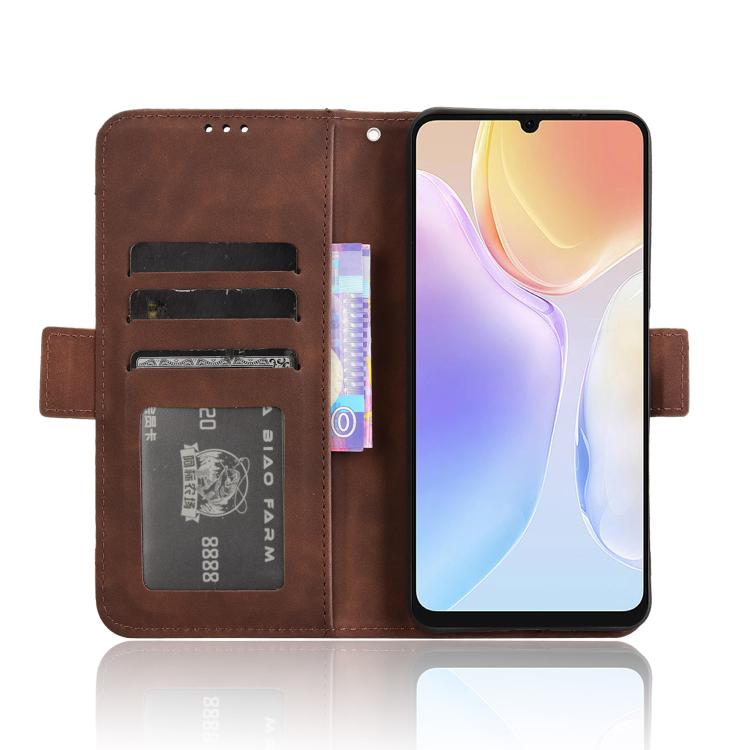 For Ulefone Note 20 Pro Skin Feel Calf Texture Card Slots Leather Phone Case