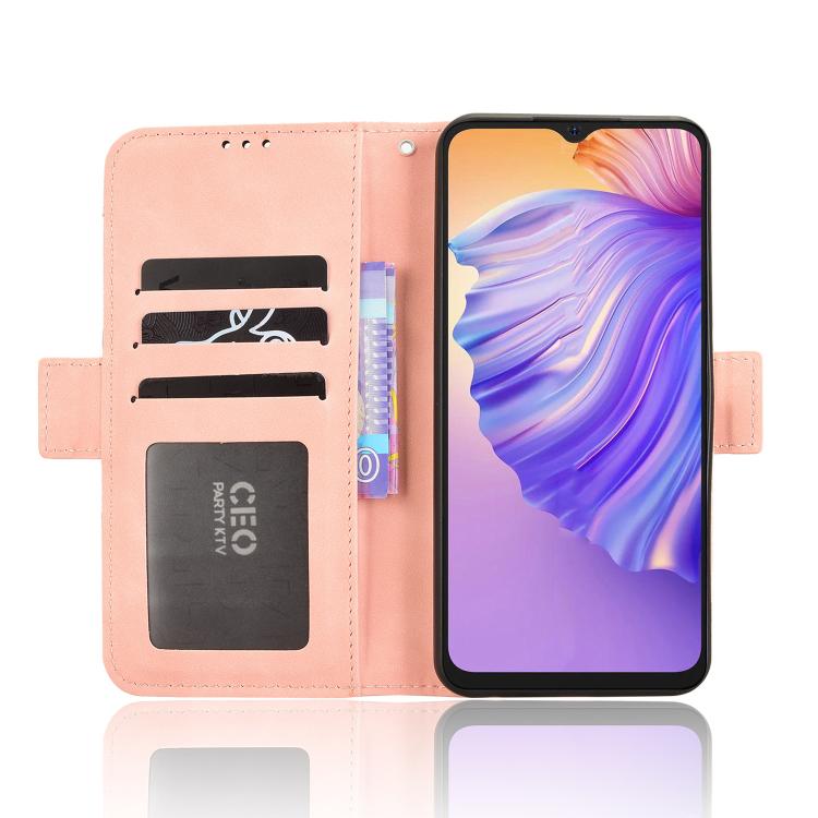For Ulefone Note 21 Skin Feel Calf Texture Card Slots Leather Phone Case