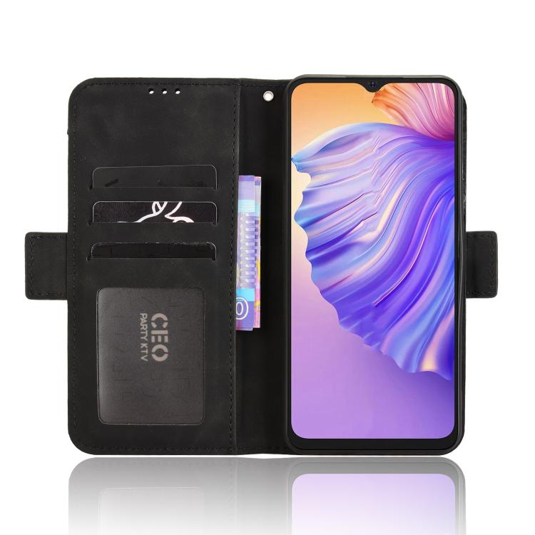 For Ulefone Note 21 Skin Feel Calf Texture Card Slots Leather Phone Case