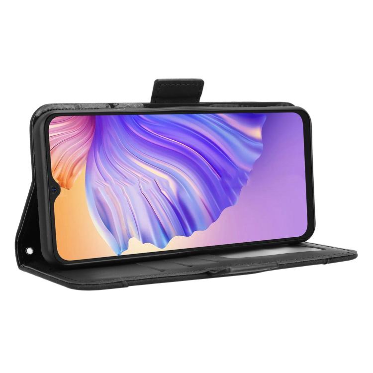 For Ulefone Note 21 Skin Feel Calf Texture Card Slots Leather Phone Case