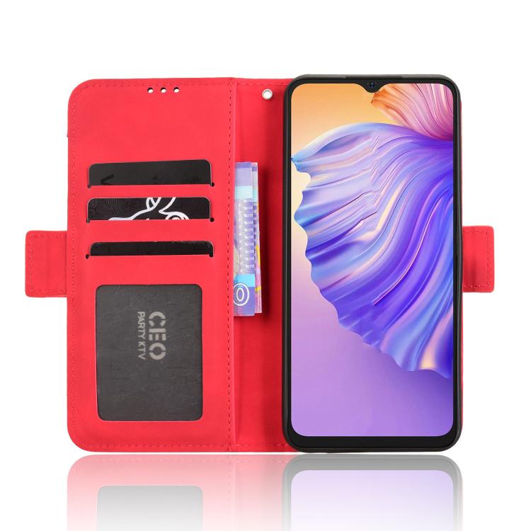 For Ulefone Note 21 Skin Feel Calf Texture Card Slots Leather Phone Case