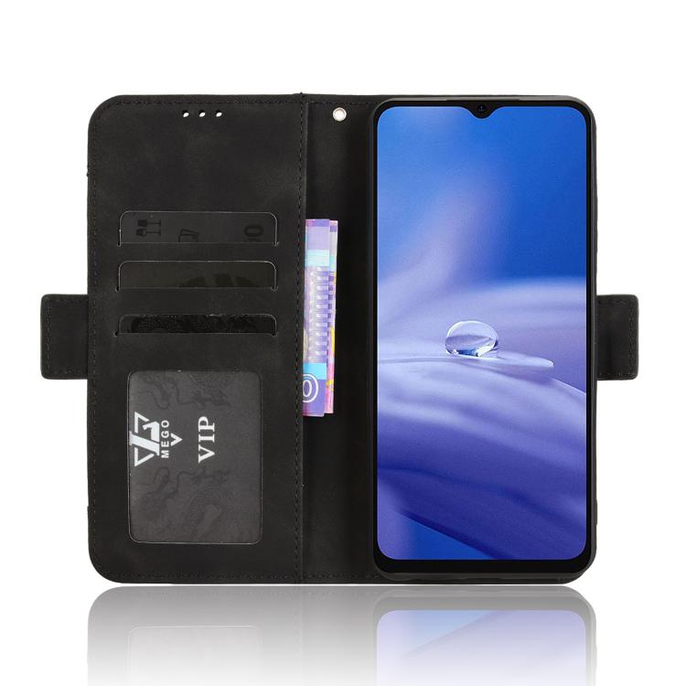 For Ulefone Note 19 Skin Feel Calf Texture Card Slots Leather Phone Case