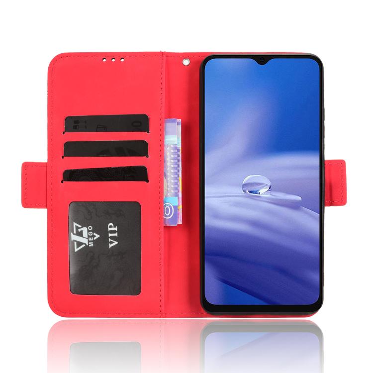 For Ulefone Note 19 Skin Feel Calf Texture Card Slots Leather Phone Case