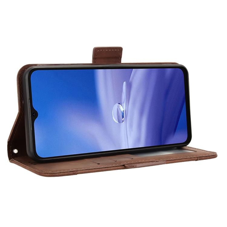 For Ulefone Note 19 Skin Feel Calf Texture Card Slots Leather Phone Case