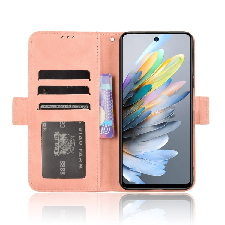 For ZTE Blade A75 4G Skin Feel Calf Texture Card Slots Leather Phone Case
