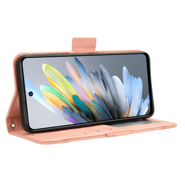 For ZTE Blade A75 4G Skin Feel Calf Texture Card Slots Leather Phone Case