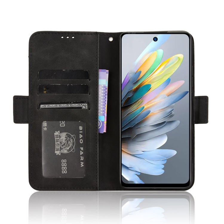For ZTE Blade A75 4G Skin Feel Calf Texture Card Slots Leather Phone Case