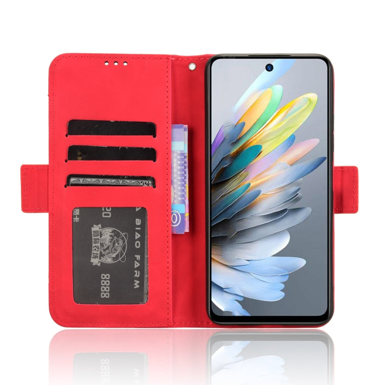 For ZTE Blade A75 4G Skin Feel Calf Texture Card Slots Leather Phone Case