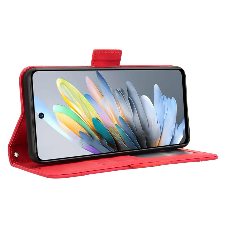 For ZTE Blade A75 4G Skin Feel Calf Texture Card Slots Leather Phone Case