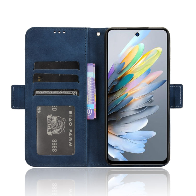 For ZTE Blade A75 4G Skin Feel Calf Texture Card Slots Leather Phone Case