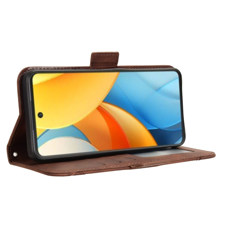 For ZTE Blade V60 Design Skin Feel Calf Texture Card Slots Leather Phone Case