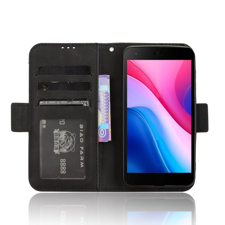 For ZTE Blade A35 Lite Skin Feel Calf Texture Card Slots Leather Phone Case