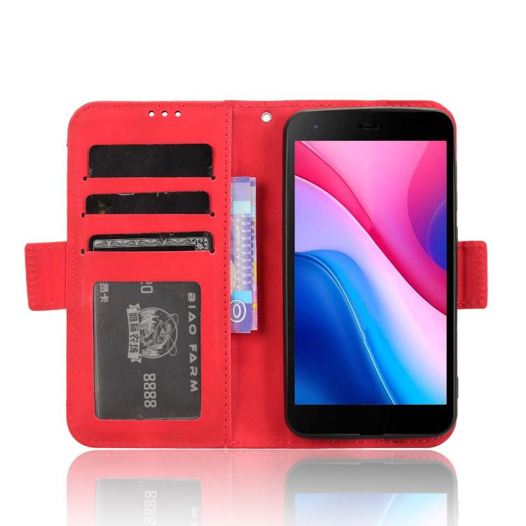 For ZTE Blade A35 Lite Skin Feel Calf Texture Card Slots Leather Phone Case