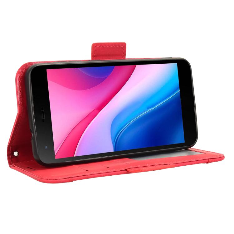 For ZTE Blade A35 Lite Skin Feel Calf Texture Card Slots Leather Phone Case