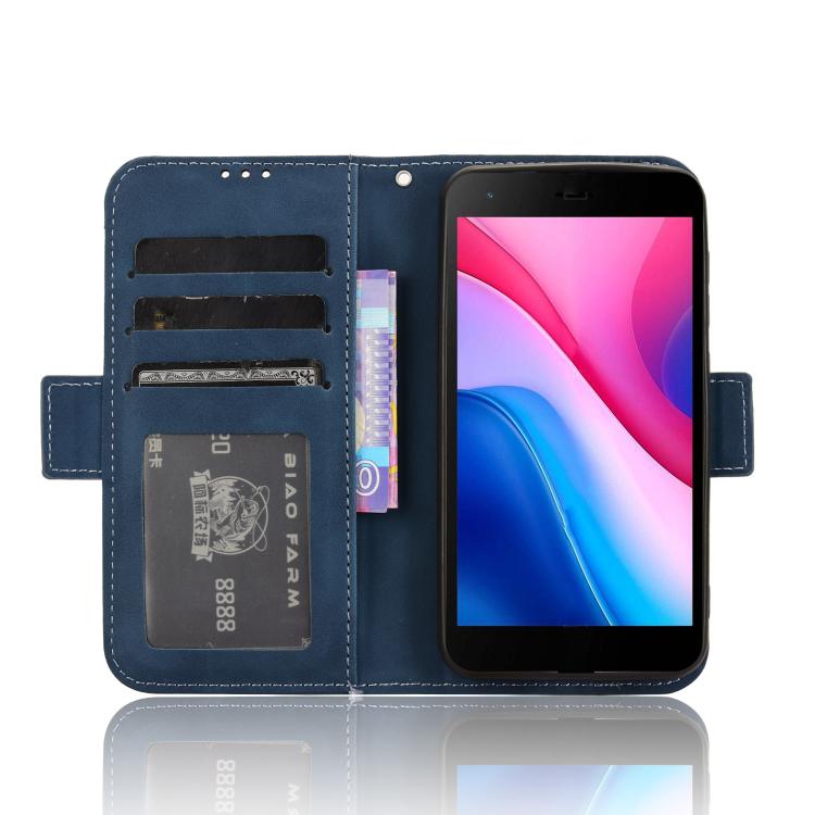For ZTE Blade A35 Lite Skin Feel Calf Texture Card Slots Leather Phone Case