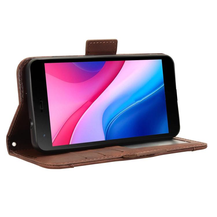 For ZTE Blade A35 Lite Skin Feel Calf Texture Card Slots Leather Phone Case