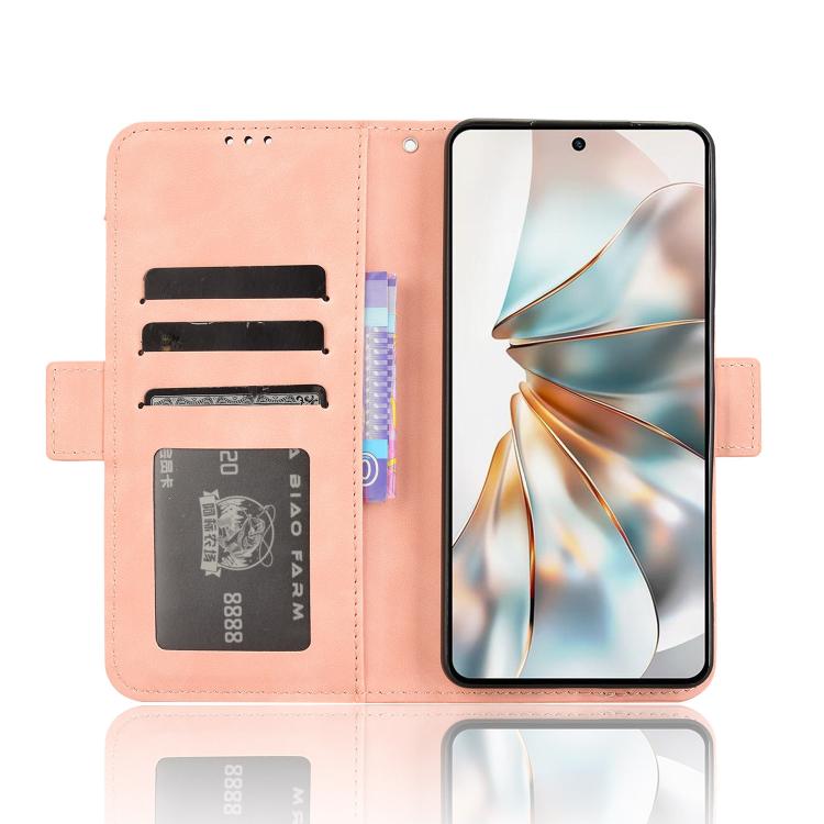 For ZTE nubia Z60S Pro Skin Feel Calf Texture Card Slots Leather Phone Case