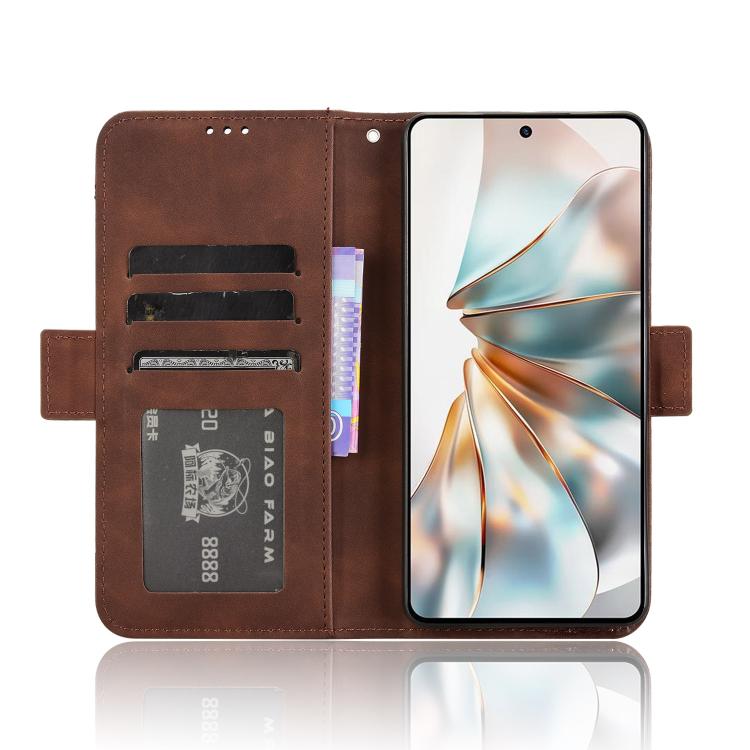 For ZTE nubia Z60S Pro Skin Feel Calf Texture Card Slots Leather Phone Case
