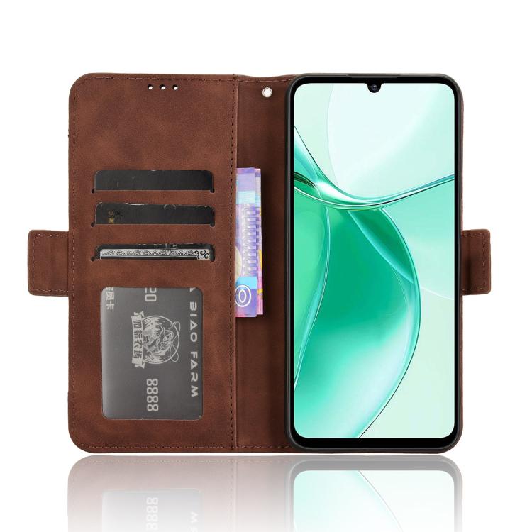 For ZTE Blade A35 Skin Feel Calf Texture Card Slots Leather Phone Case