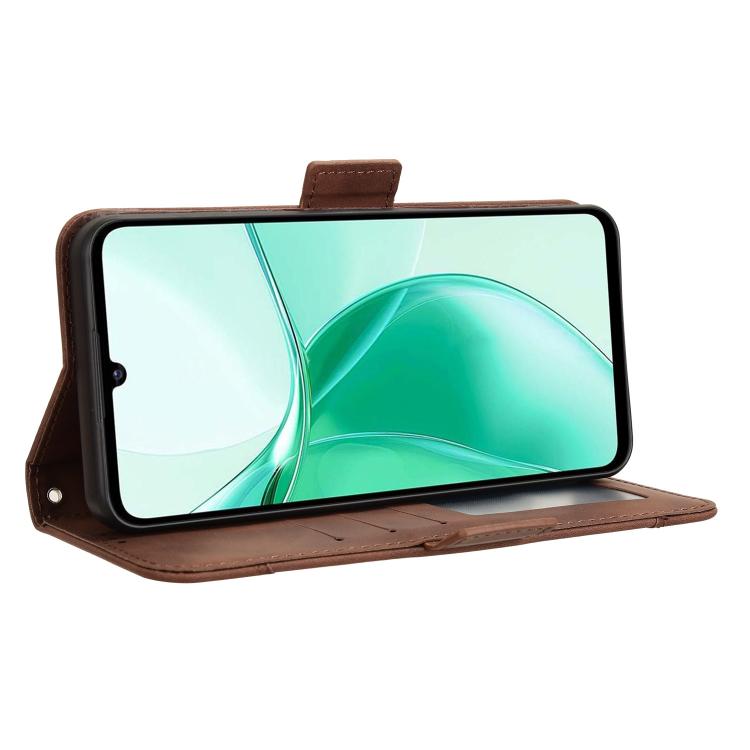 For ZTE Blade A35 Skin Feel Calf Texture Card Slots Leather Phone Case