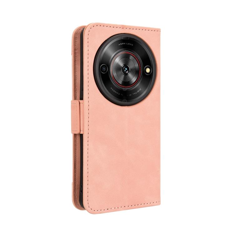For ZTE Blade A75 5G Skin Feel Calf Texture Card Slots Leather Phone Case