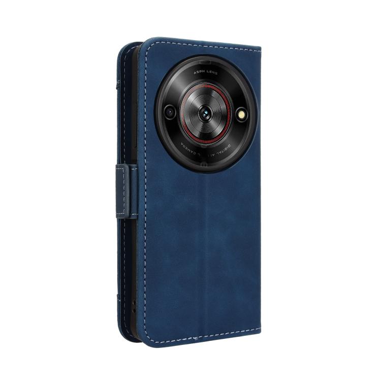 For ZTE Blade A75 5G Skin Feel Calf Texture Card Slots Leather Phone Case