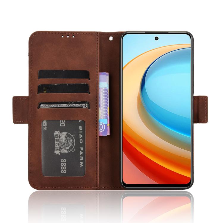 For ZTE Blade A75 5G Skin Feel Calf Texture Card Slots Leather Phone Case