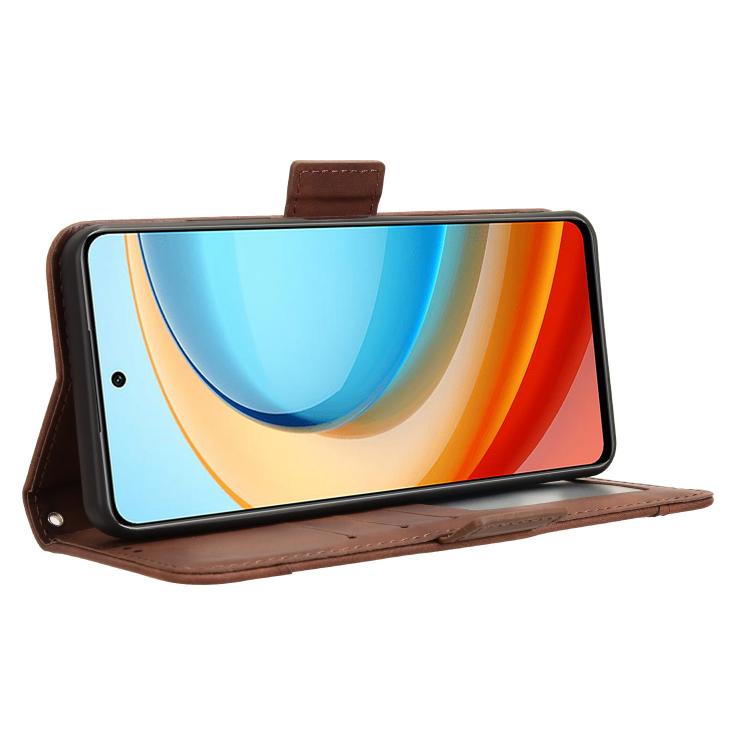 For ZTE Blade A75 5G Skin Feel Calf Texture Card Slots Leather Phone Case