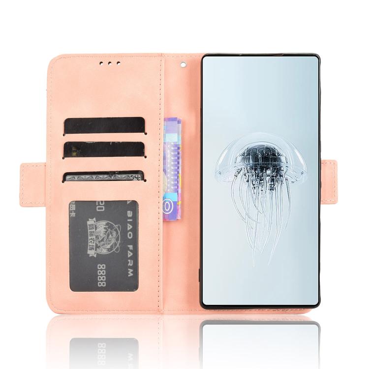 For ZTE nubia Red Magic 10 Pro / 10 Pro+ Skin Feel Calf Texture Card Slots Leather Phone Case