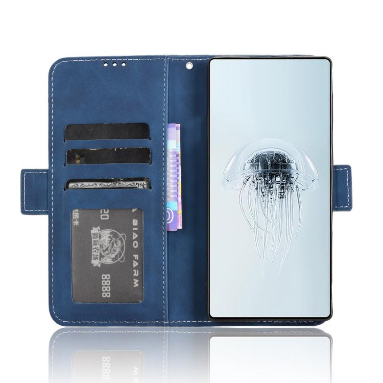 For ZTE nubia Red Magic 10 Pro / 10 Pro+ Skin Feel Calf Texture Card Slots Leather Phone Case