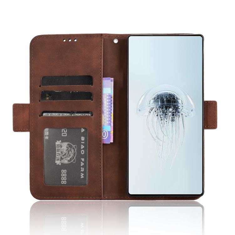 For ZTE nubia Red Magic 10 Pro / 10 Pro+ Skin Feel Calf Texture Card Slots Leather Phone Case