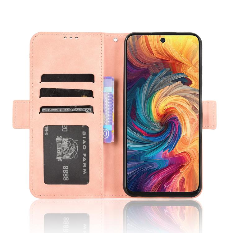 For ZTE Blade V70 4G Skin Feel Calf Texture Card Slots Leather Phone Case