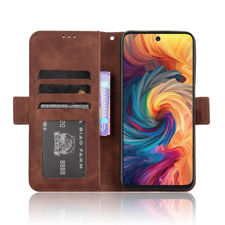 For ZTE Blade V70 4G Skin Feel Calf Texture Card Slots Leather Phone Case