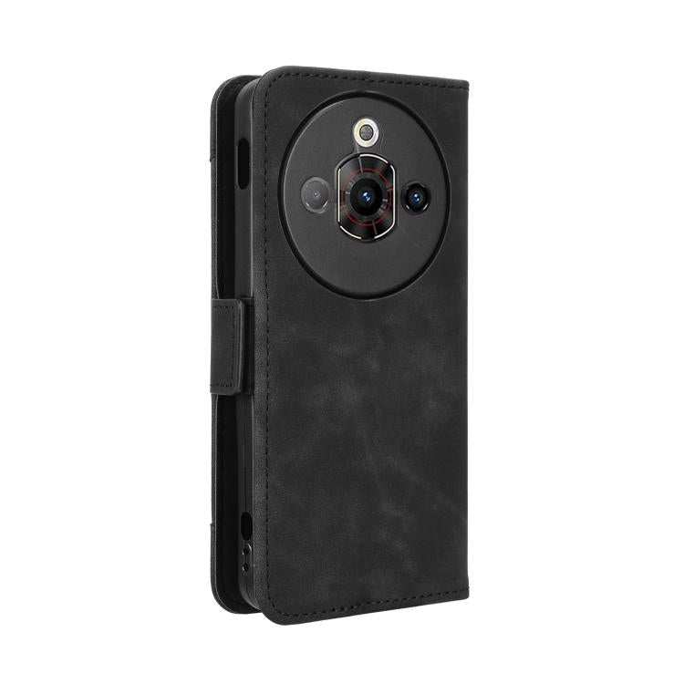 For ZTE nubia Focus Pro 5G Skin Feel Calf Texture Card Slots Leather Phone Case