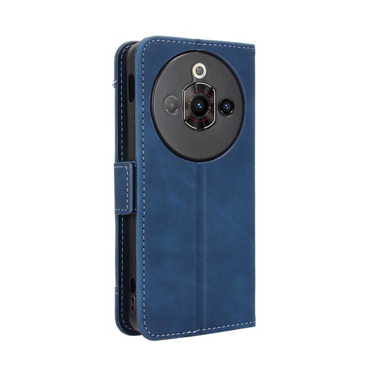 For ZTE nubia Focus Pro 5G Skin Feel Calf Texture Card Slots Leather Phone Case