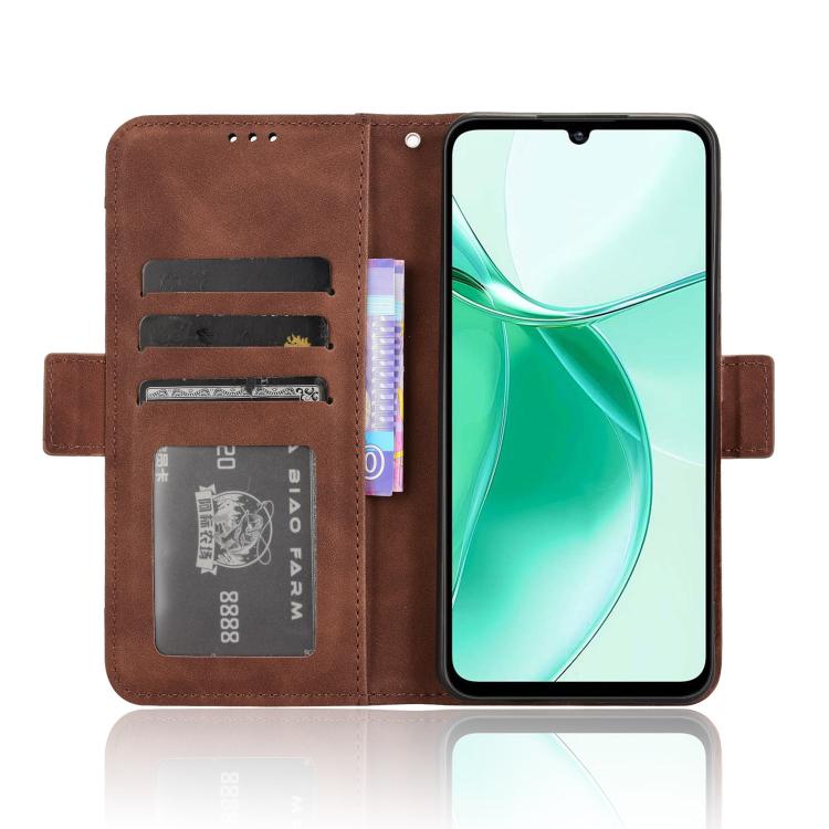 For ZTE Blade A35e Z2466 Skin Feel Calf Texture Card Slots Leather Phone Case