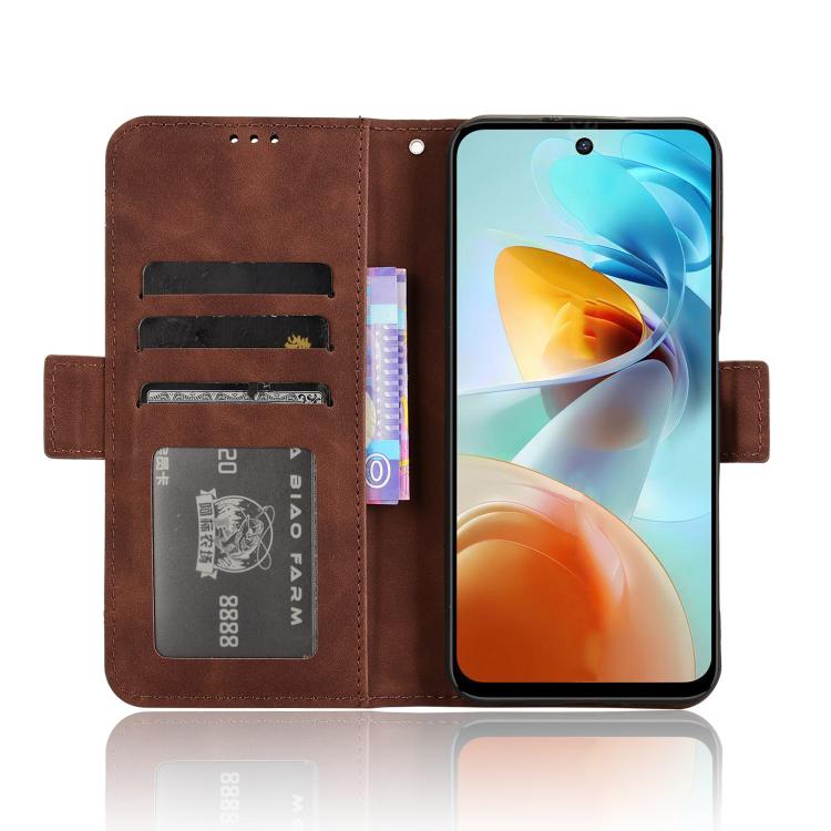 For ZTE nubia Music 2 Skin Feel Calf Texture Card Slots Leather Phone Case