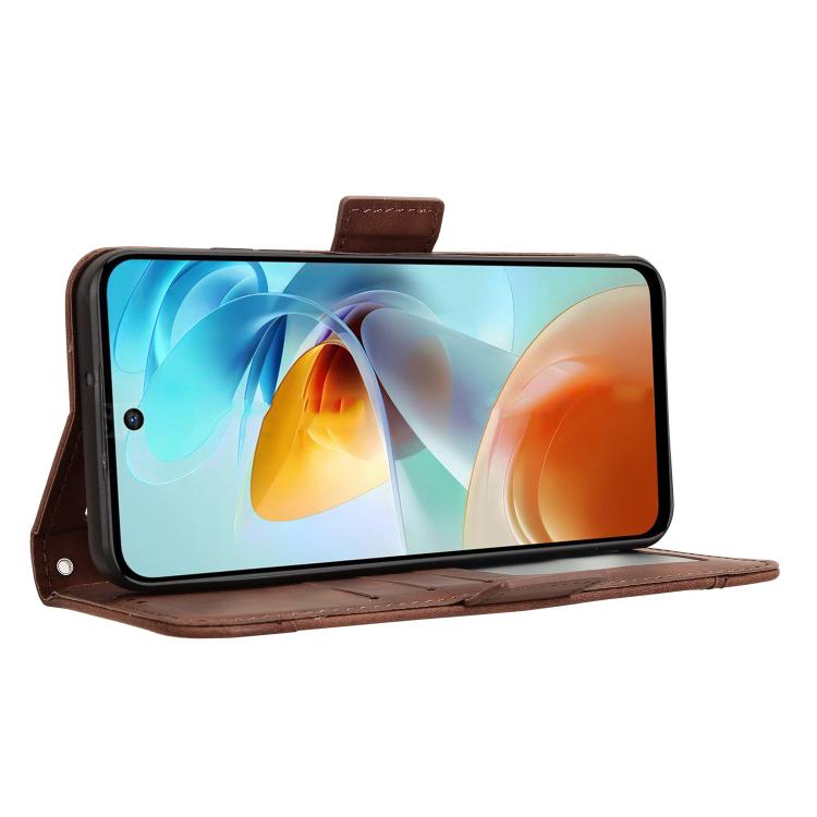 For ZTE nubia Music 2 Skin Feel Calf Texture Card Slots Leather Phone Case