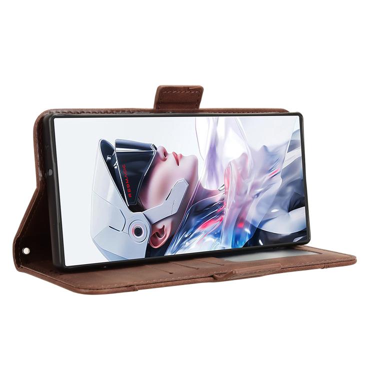 For ZTE nubia Red Magic 10 Air Skin Feel Calf Texture Card Slots Leather Phone Case