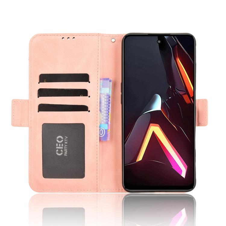 For ZTE nubia Neo 3 5G Skin Feel Calf Texture Card Slots Leather Phone Case