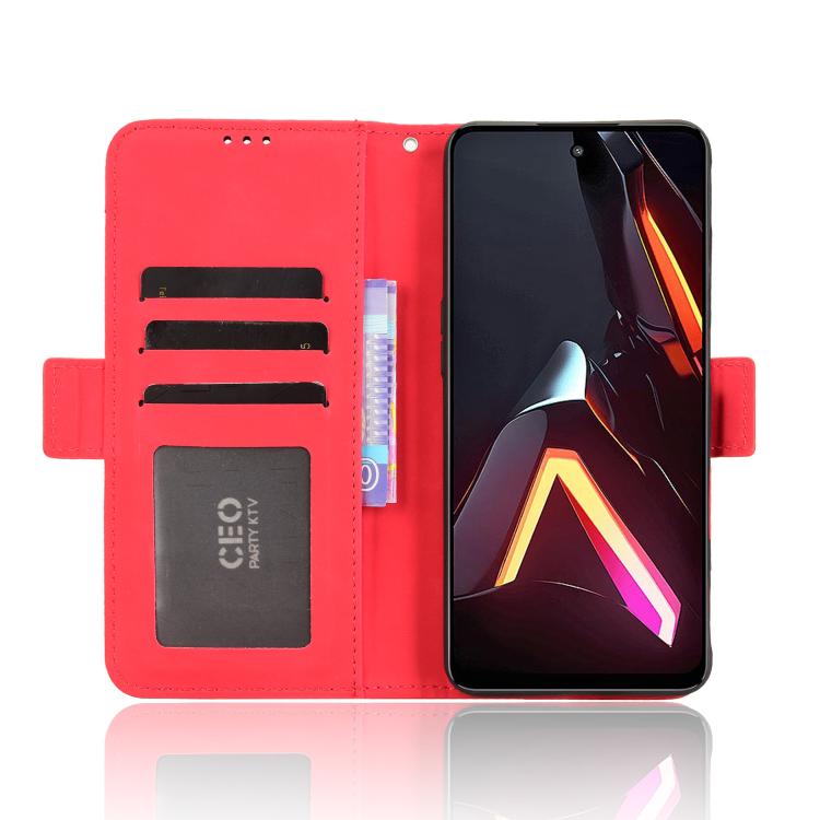 For ZTE nubia Neo 3 5G Skin Feel Calf Texture Card Slots Leather Phone Case