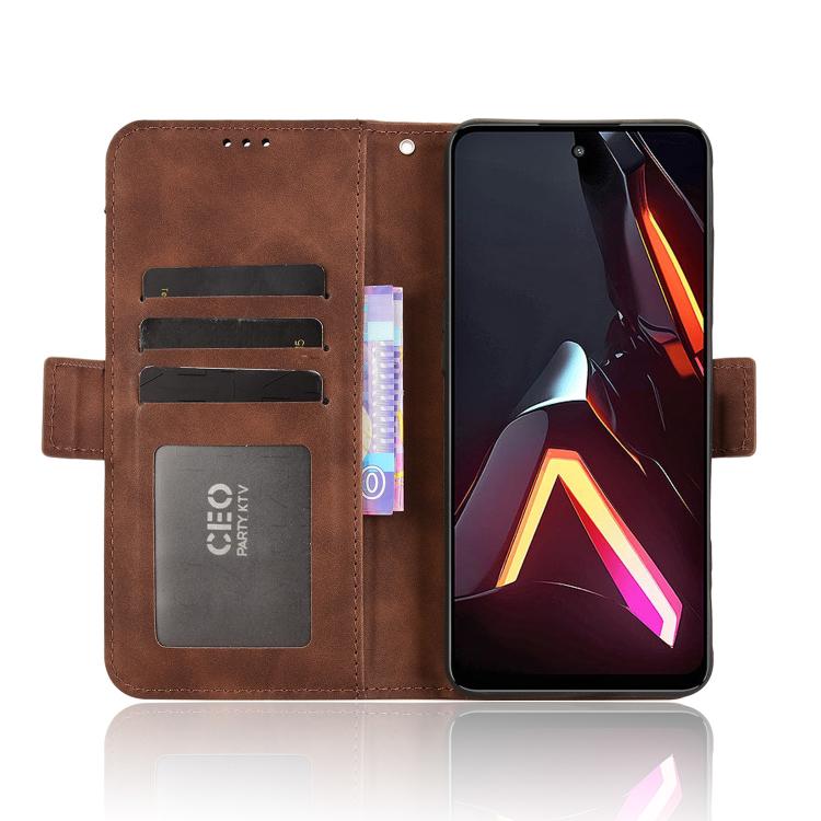 For ZTE nubia Neo 3 5G Skin Feel Calf Texture Card Slots Leather Phone Case
