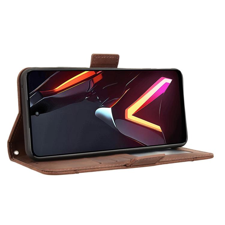 For ZTE nubia Neo 3 5G Skin Feel Calf Texture Card Slots Leather Phone Case
