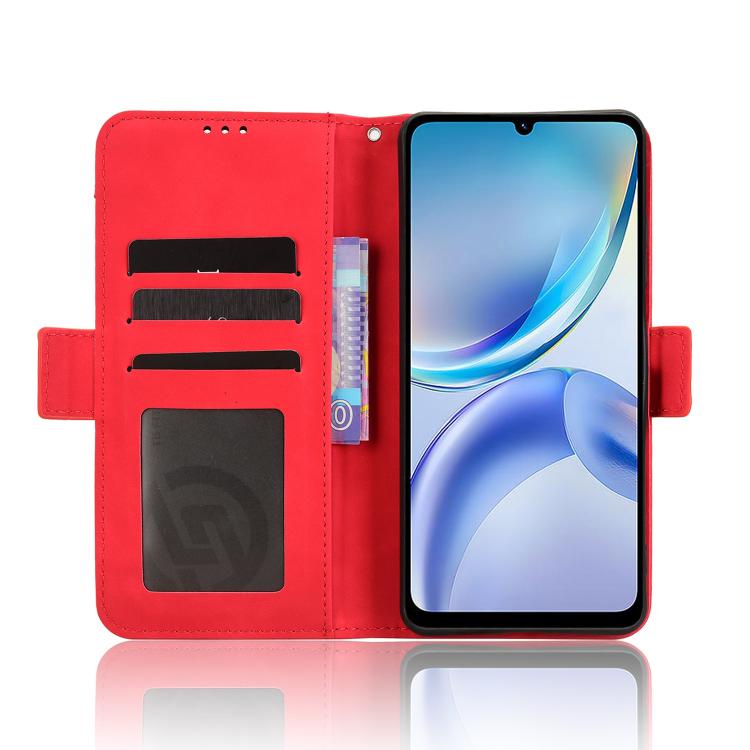 For ZTE Blade A36 4G Skin Feel Calf Texture Card Slots Leather Phone Case