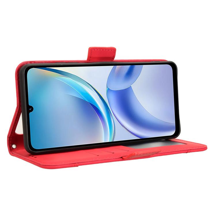 For ZTE Blade A36 4G Skin Feel Calf Texture Card Slots Leather Phone Case
