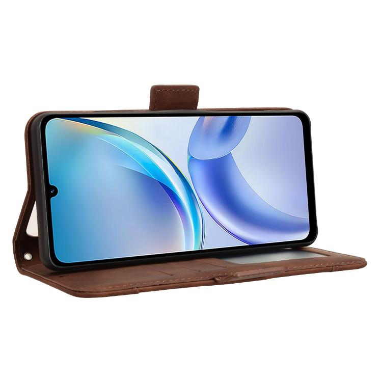 For ZTE Blade A36 4G Skin Feel Calf Texture Card Slots Leather Phone Case
