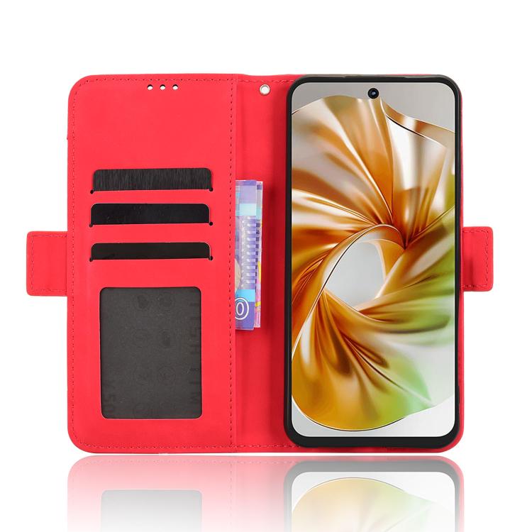 For ZTE nubia Focus 2 5G Skin Feel Calf Texture Card Slots Leather Phone Case
