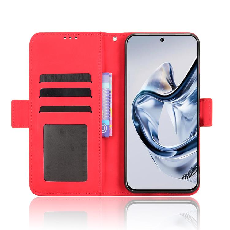 For ZTE nubia Air Skin Feel Calf Texture Card Slots Leather Phone Case