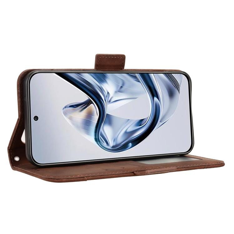 For ZTE nubia Air Skin Feel Calf Texture Card Slots Leather Phone Case