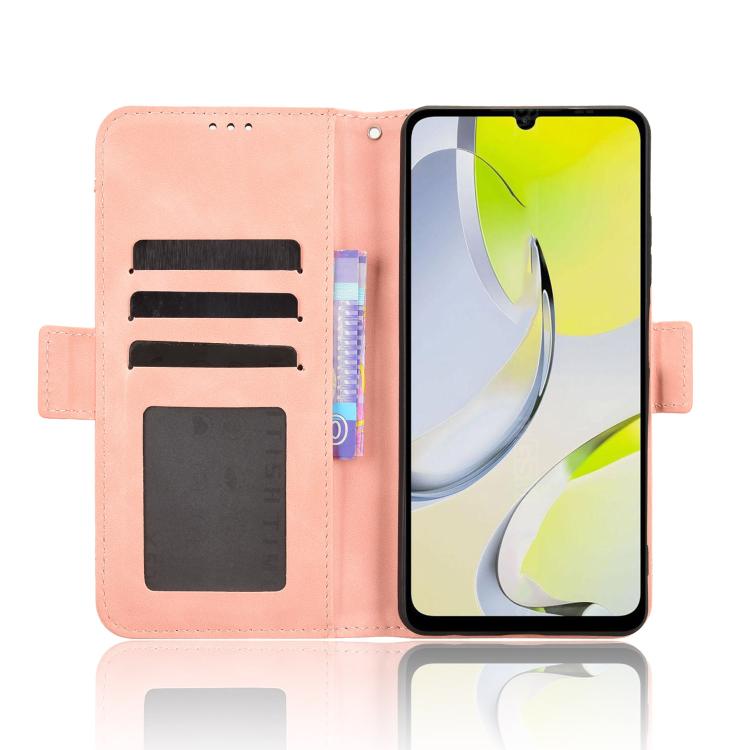 For ZTE Blade A76 4G Skin Feel Calf Texture Card Slots Leather Phone Case